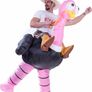 Inflatable Costume Riding an Ostrich Air Blow-up Deluxe Halloween Costume - Adult Size (FREE POSTAGE) Image 3