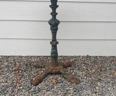 cast iron table base
