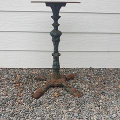 cast iron table base
