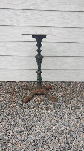 cast iron table base