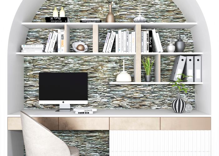 Pebble, stone, brick, tile Effect 3D PVC  Wall panel