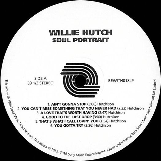 Willie Hutch: Soul Portrait LP Limited Edition, Reissue