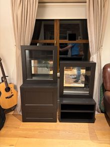 IKEA Besta Cabinets - Dark Brown