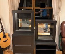 IKEA Besta Cabinets - Dark Brown
