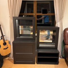 IKEA Besta Cabinets - Dark Brown