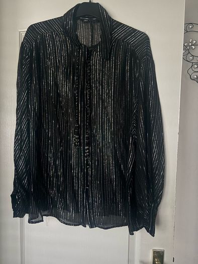 Zara size L chiffon shirt