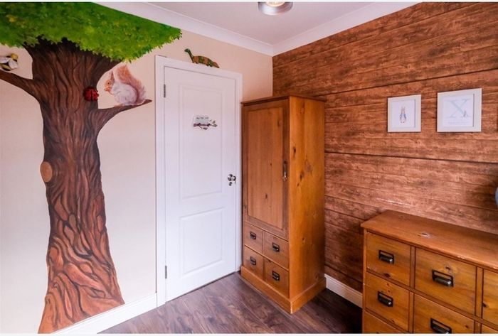 Nursery wardrobe and chest of drawers
