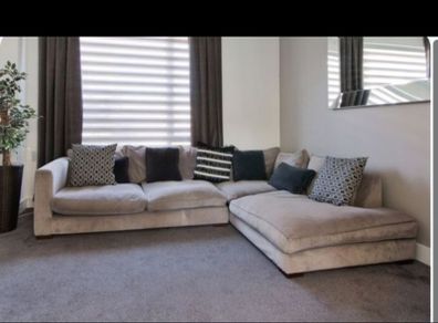 grey corner suite
