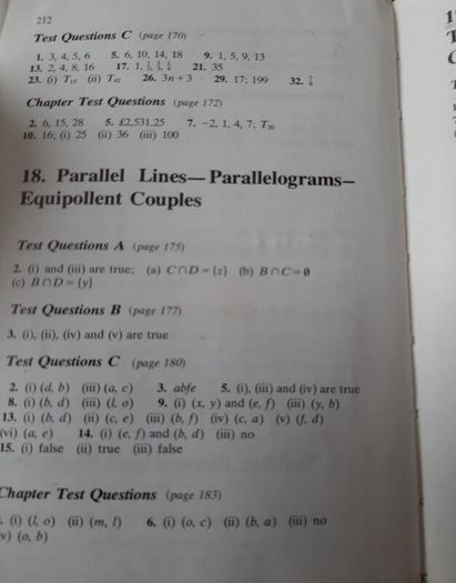 old maths school books from 80's