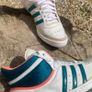 Vintage Adidas Originals Mid White Green Orange Image 2