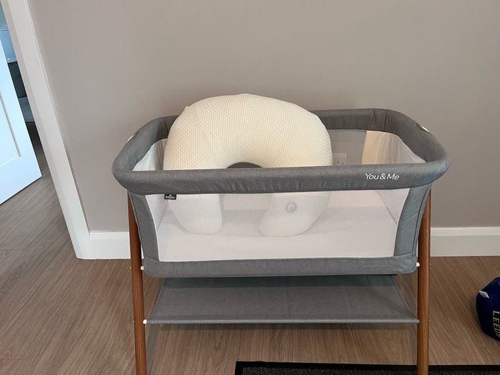 Cot,nursing pillow and new sheets