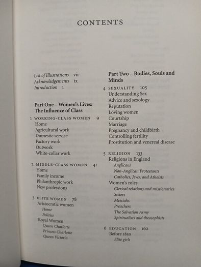 Women in England, 1760-1914