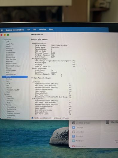 Apple Macbook Air 15.3 inch 2025 - 14 month apple warranty
