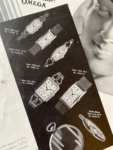 Antique Omega Ad -1931