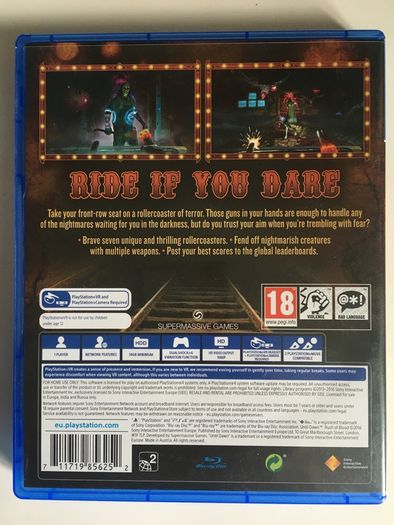 Until Dawn: Rush Of Blood [2016] (Playstation 4 VR Game)