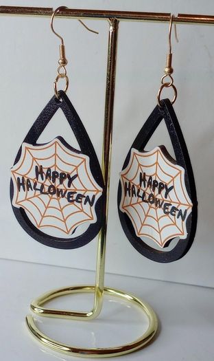 Happy Halloween Waterdrop Earrings