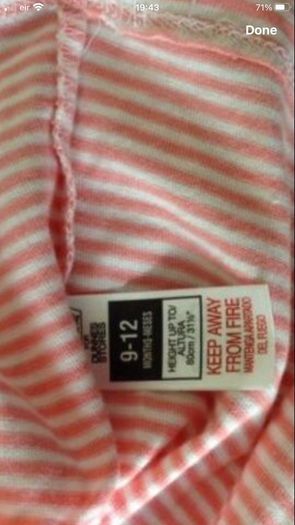 Girls dress 9/12 mths