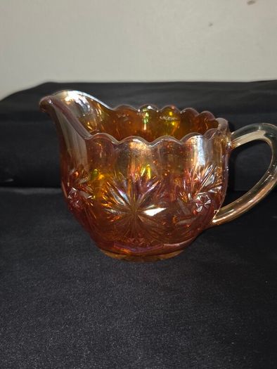 Marigold Carnival Glass Creamer