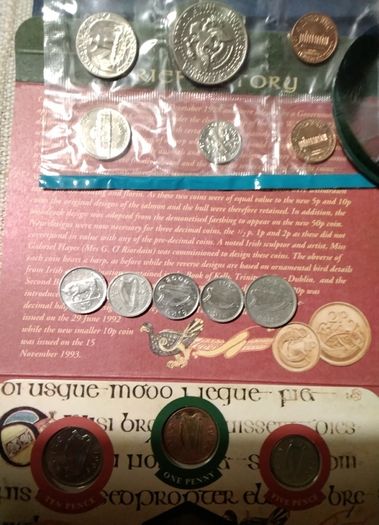 Two  Mint Sets  Coins &loose  Coins