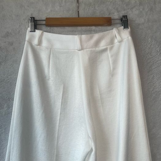 ba&sh Ivory White Wide Leg Tailored Trousers Size 1 S