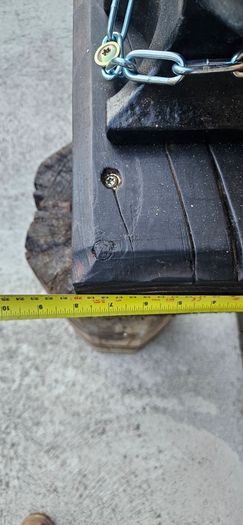 anvil on timber stand