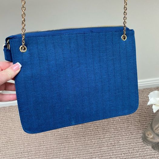 Ruby Shoo "New York" Teal Blue Clutch Crossbody Bag