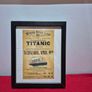 Framed Titanic Replica Advertisement Poster Image 3