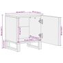 Bedside Cabinets 2 pcs 40x34x46 cm Solid Wood Mango Image 4
