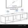 TV bench, black-brown Image 2