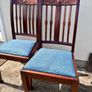 6x Vintage Mahogany Dining Chairs Image 4
