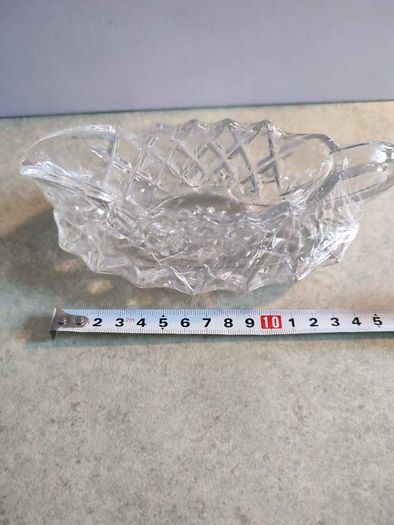Old Ctt Glass Greavy Dish With A Plat.
