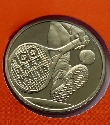 Centenary Lawn Tennis 1999 vintage Dutch ecu coin & stamp cover