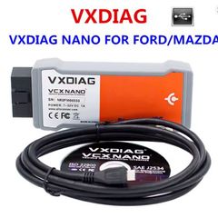 Vxdiag Vcx Nano For Mazda / Ford Usb Obd2 Auto Car Diagnostic Tool 2 In 1 For Mazda V112 V125 Obdii