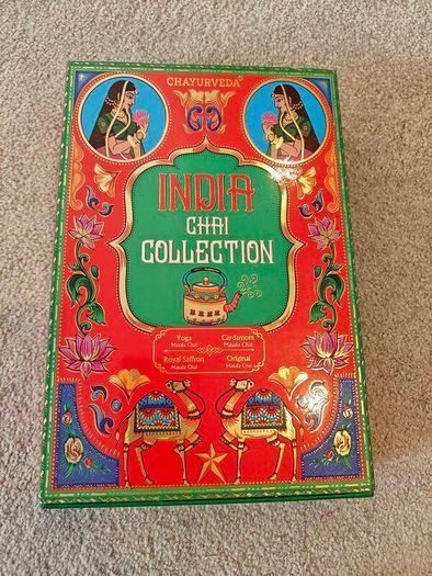 Chayurveda India Chai Collection Gourmet Masala Tea Gift Set (4 x 50g Box / 200g)
