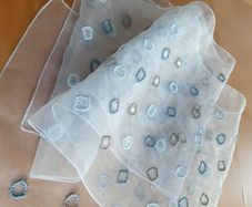 White voile scarf