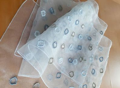 White voile scarf