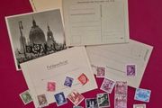 Selection of 3rd reich, stamps/ postcards/propaganda photo, and military feldpost.