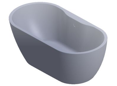 Freestanding Bathtub White 1555mm