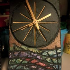 Heartworks Handmade Slate Clock