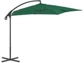 Cantilever Umbrella with Steel Pole 250x250 cm Green