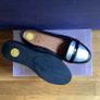 FitFlop F-POP Loafer Slip On Flat Shoes Black & Silver Size 41 Image 3