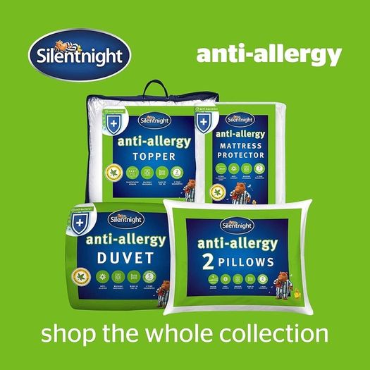 Anti Allergy Single Duvet 10.5 Tog - All Year Round Winter Quilt Duvet Anti-Bacterial and Machine Washable - Single Bed