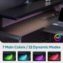 147CM L-Shaped Gaming Desk with RGB Lights & Power Outlets Image 8
