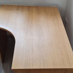 Wooden corner desk