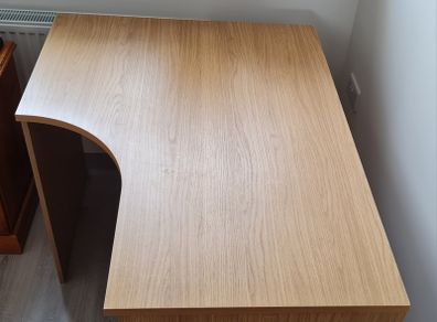 Wooden corner desk