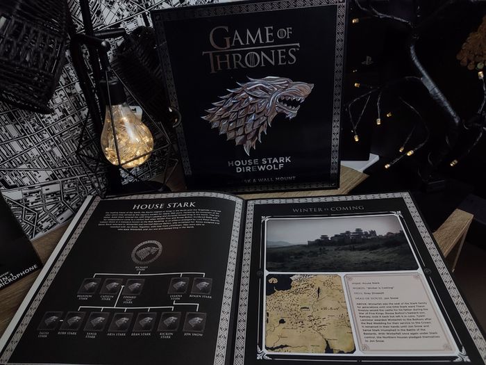 Game of Thrones ! House Stark Direwolf ! 3D Mask & Wall Mount ! 2017 ! by Heritage Of Scotland !