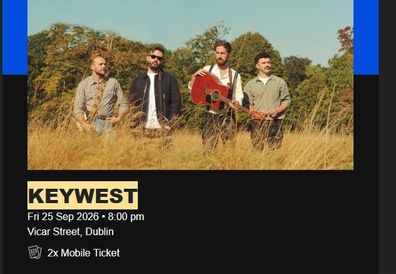 Keywest tickets x2