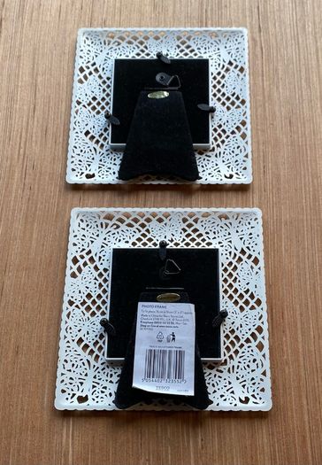 Small Metal Photo Frames (pair)