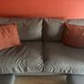 Grey Sofa & Armchair Set with Ottoman Footstools Image 2