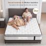 3FT Single Mattress, 10.2 INCH Single Memory Foam Mattress, 9-Zone Pocket Sprung Medium Firm Image 5
